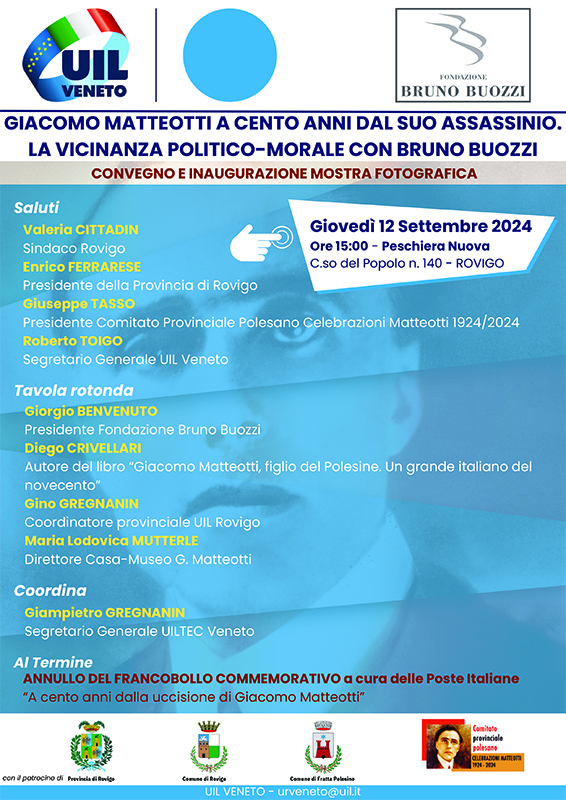 Marted 12 settembre 2024, ore 15.00. Rovigo, Pescheria Nuova, inaugurazione della mostra 