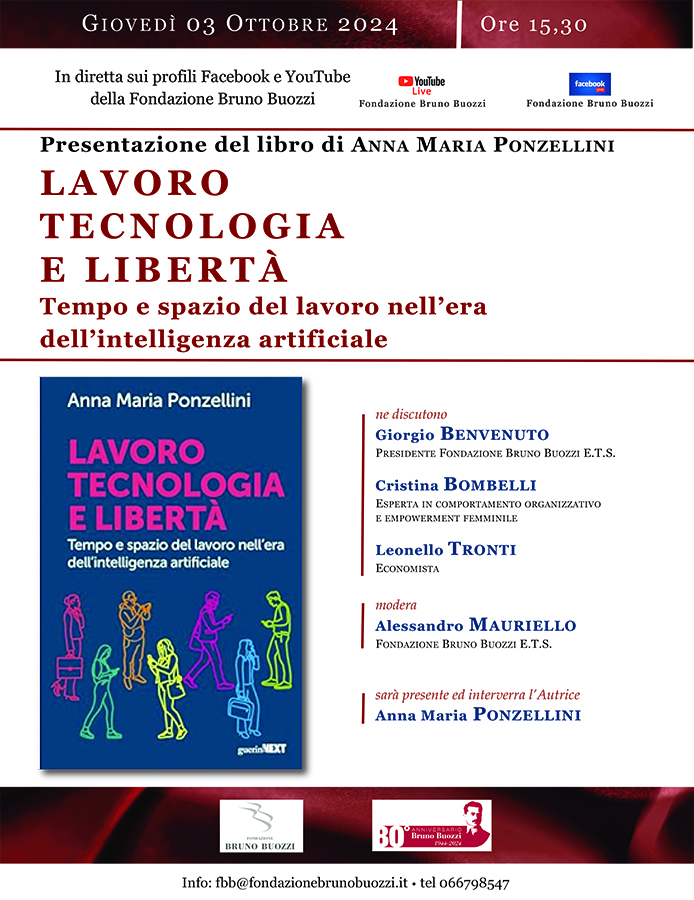 Gioved 03 ottobre  2024, ore 15.30. Presentazione del libro di Anna Maria Ponzellini 