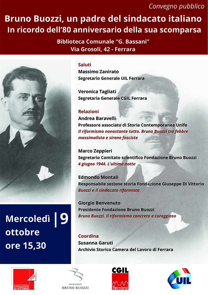 Mercoled 09 ottobre 2024, ore 15,30. Ferrara. Convegno 