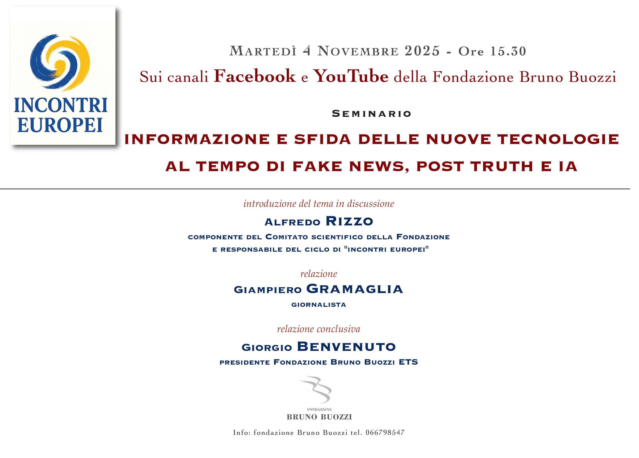 Seminario marted 4 novembre 2025